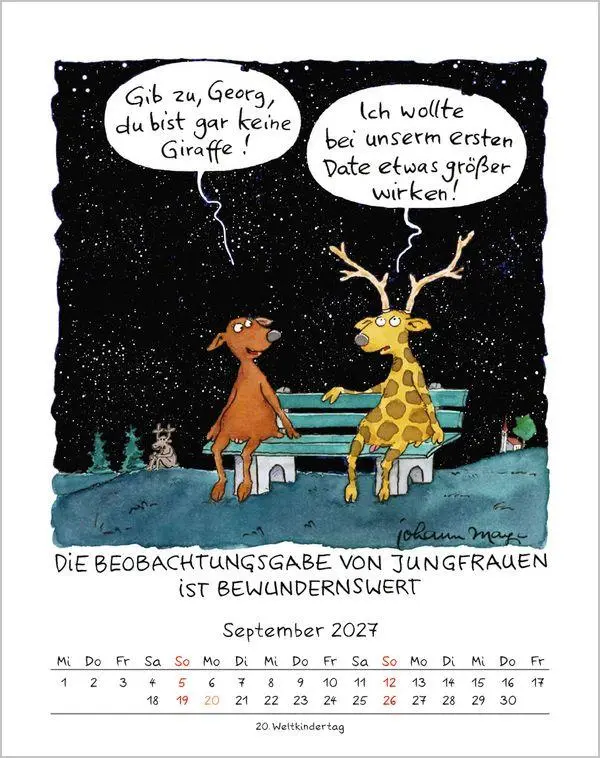 Bild: 9783819300967 | Jungfrau 2027 | Verlag Korsch | Kalender | Spiralbindung | 13 S.
