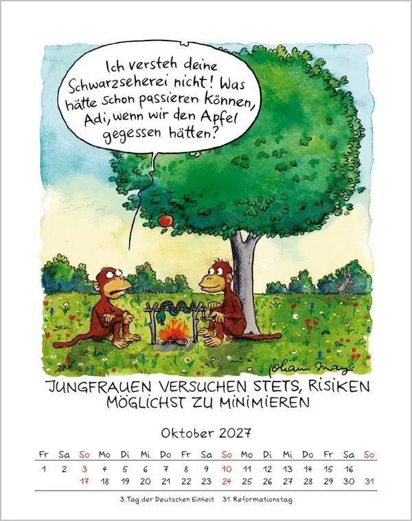 Bild: 9783819300967 | Jungfrau 2027 | Verlag Korsch | Kalender | Spiralbindung | 13 S.