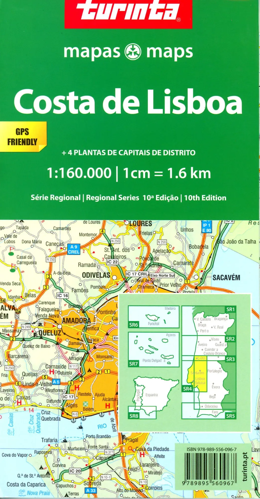 Bild: 9789895560967 | Lisbon Coast 1 : 160 000 | Costa De Lisboa | (Land-)Karte | Englisch