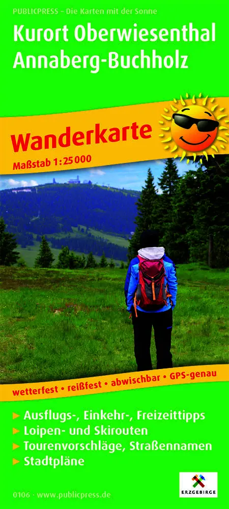 Cover: 9783747301067 | Publicpress Wanderkarte Kurort Oberwiesenthal, Annaberg-Buchholz...