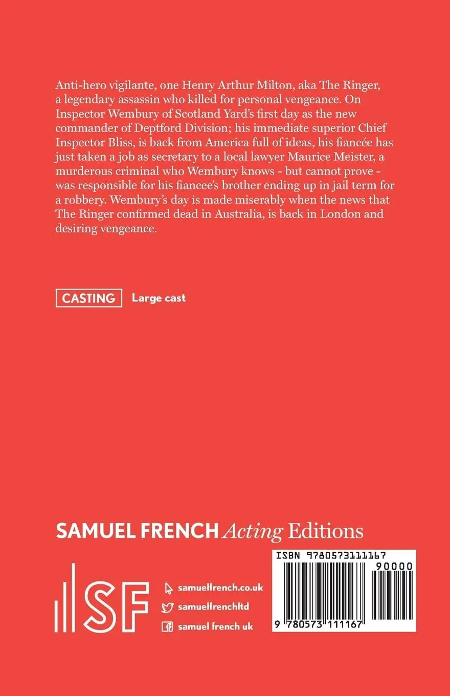 Rückseite: 9780573111167 | The Ringer | Edgar Wallace | Taschenbuch | Kartoniert / Broschiert