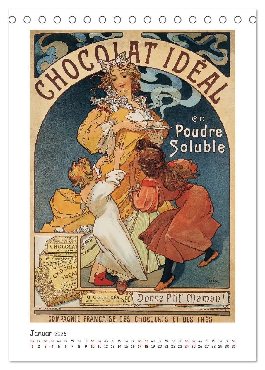 Bild: 9783516311167 | Alfons Mucha - Eine Hommage in zwölf Monaten (Tischkalender 2026...
