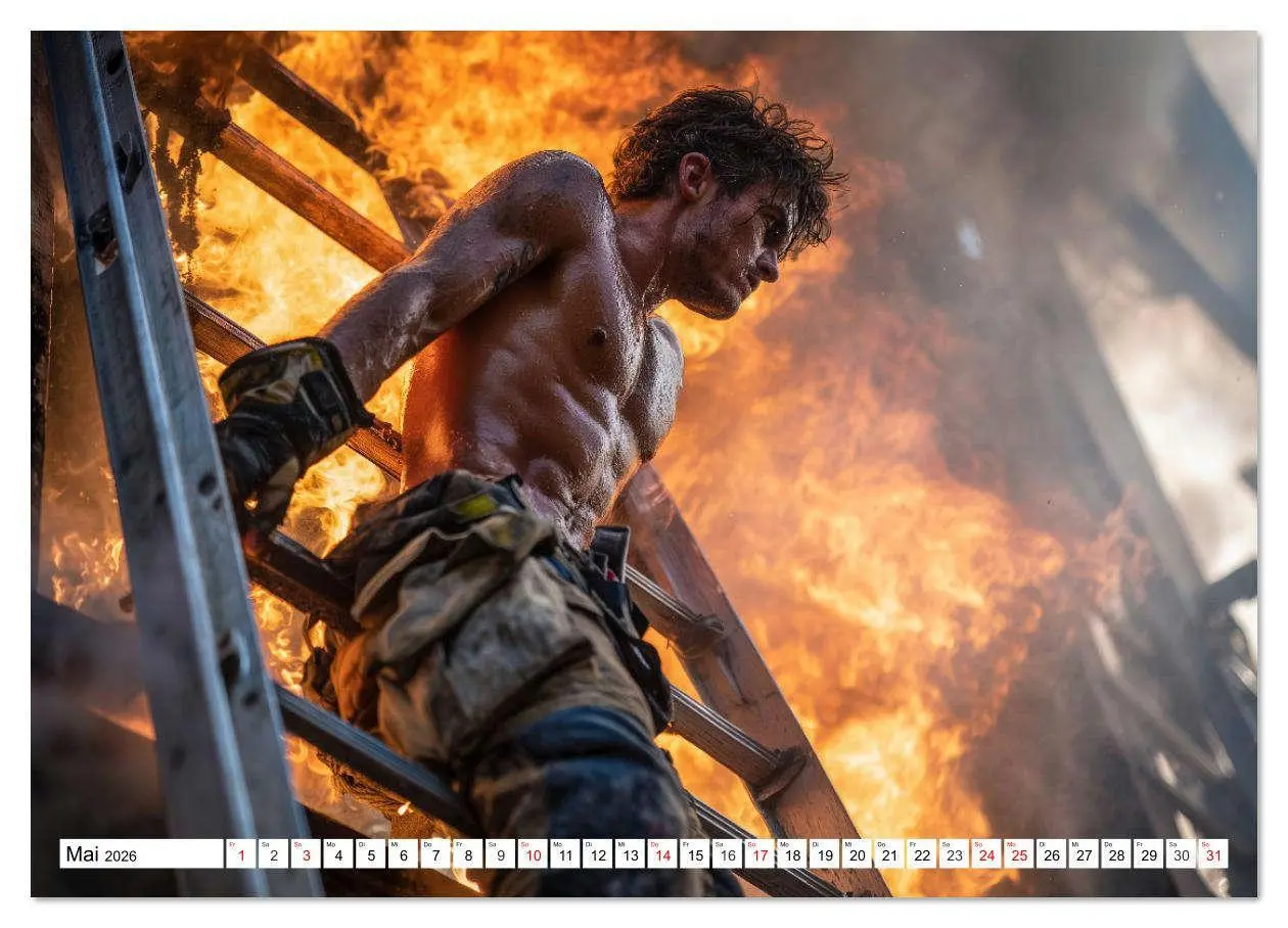 Bild: 9783516621167 | Feuerwehrmänner - Sexy Körper und heiße Flammen (Wandkalender 2026...