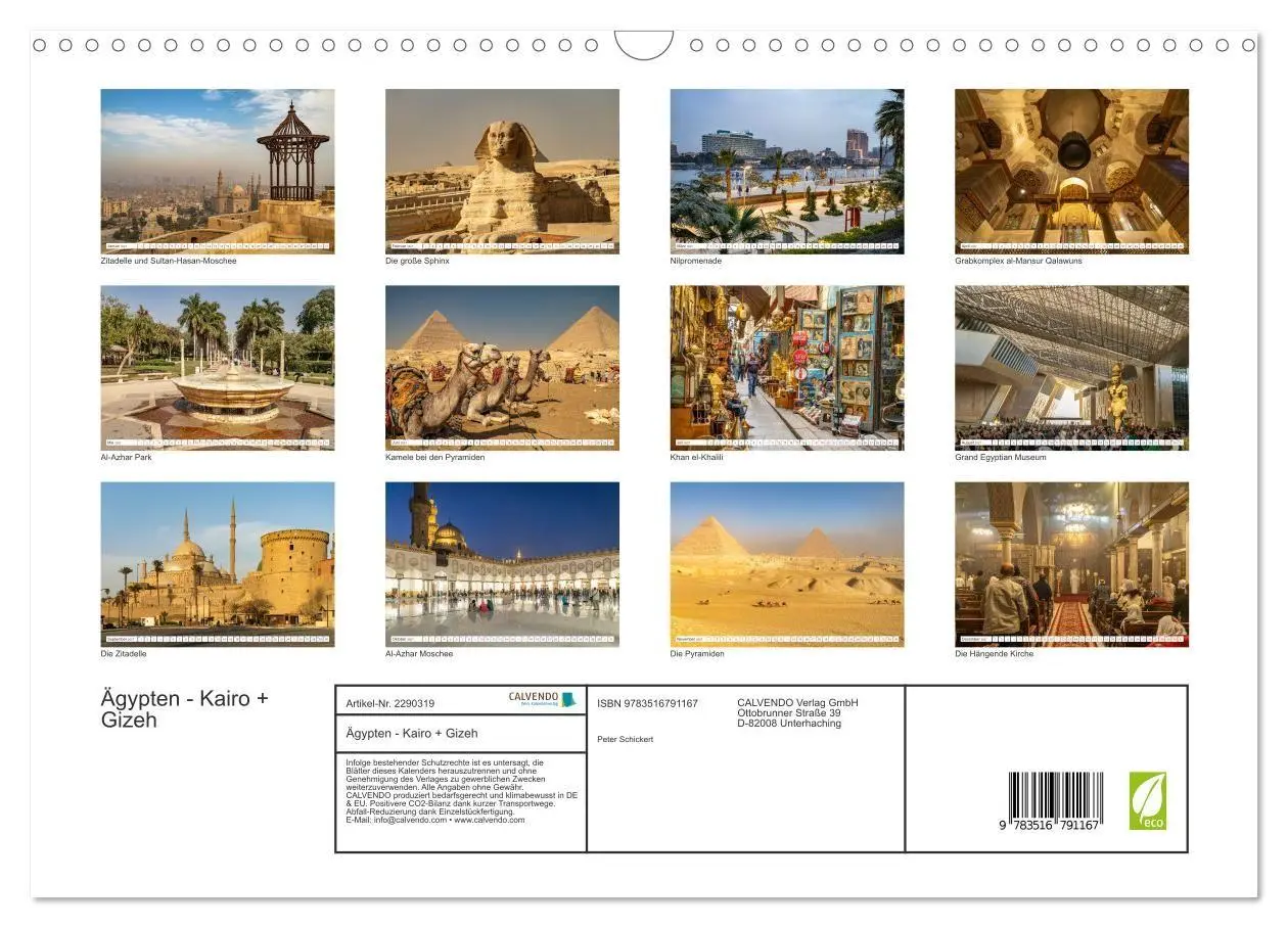 Bild: 9783516791167 | Ägypten - Kairo + Gizeh (Wandkalender 2027 DIN A3 quer), CALVENDO...