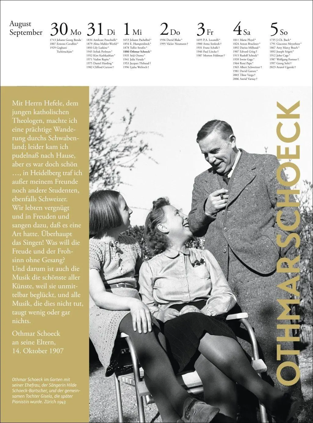 Bild: 9783840041167 | Der Musik Kalender Wochenkalender 2027 | Melanie Unseld | Kalender