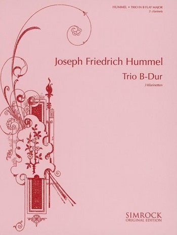 Cover: 9790221101167 | Trio in B Flat | Joseph Friedrich Hummel | Stimmensatz