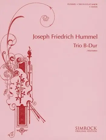 Cover: 9790221101167 | Trio in B Flat | Joseph Friedrich Hummel | Stimmensatz