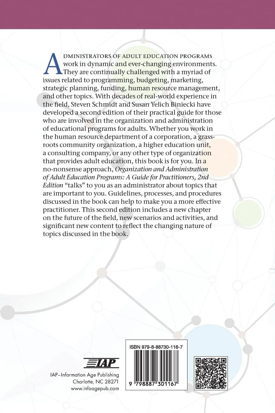 Rückseite: 9798887301167 | Organization and Administration of Adult Education Programs | Buch
