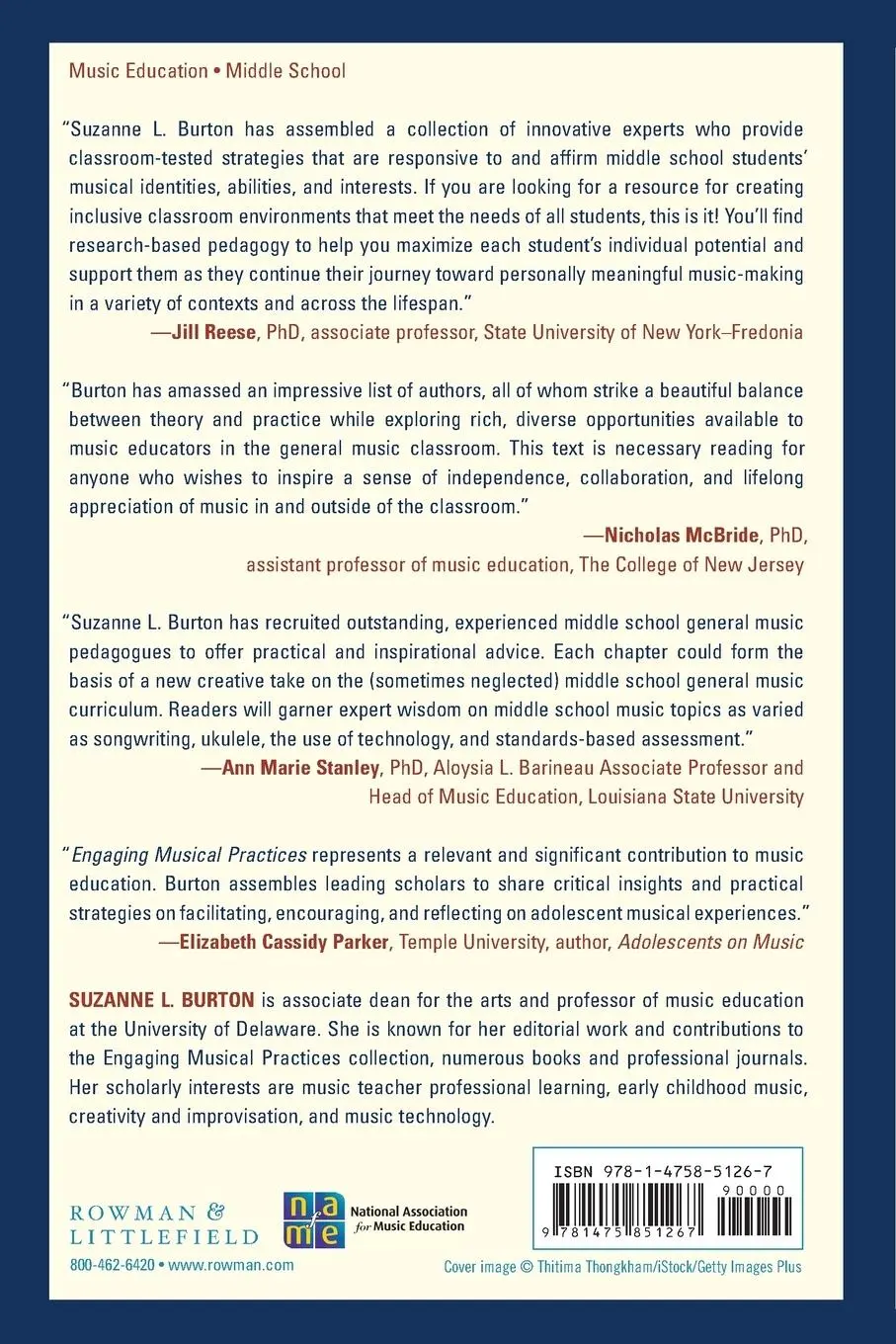 Rückseite: 9781475851267 | Engaging Musical Practices | Suzanne L. Burton | Taschenbuch | 2021