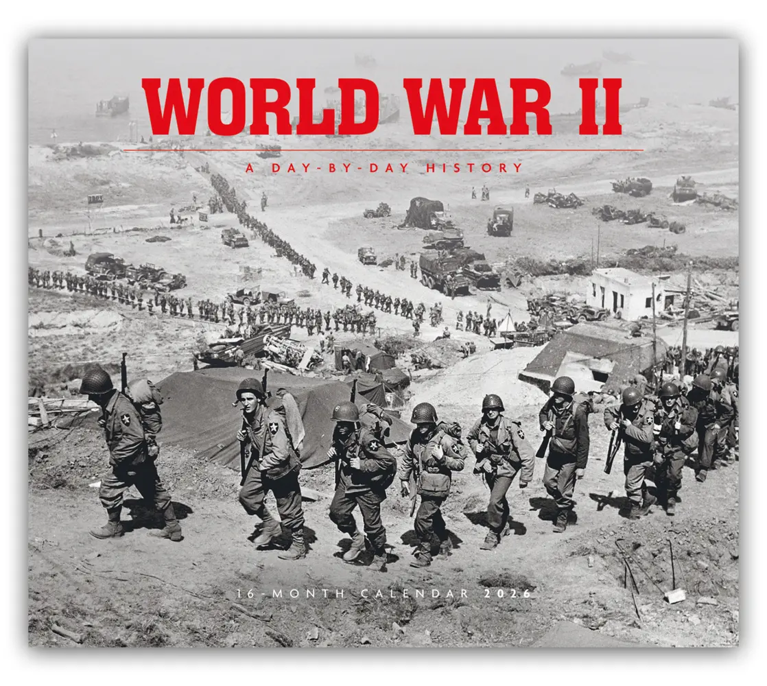 Cover: 9781529851267 | World War II - Der Zweite Weltkrieg 2026 - 16-Monatskalender im...