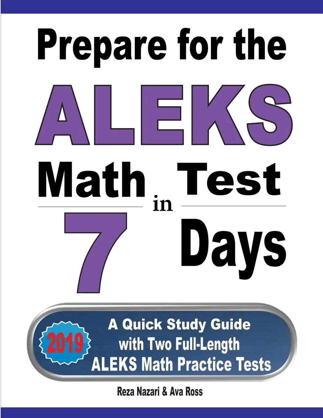 Cover: 9781646121267 | Prepare for the ALEKS Math Test in 7 Days | Reza Nazari (u. a.) | Buch