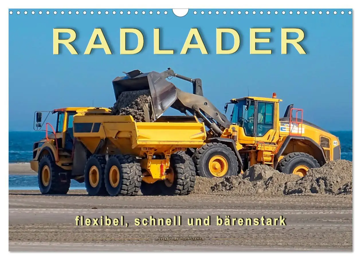 Cover: 9783435291267 | Radlader - flexibel, schnell und bärenstark (Wandkalender 2025 DIN...