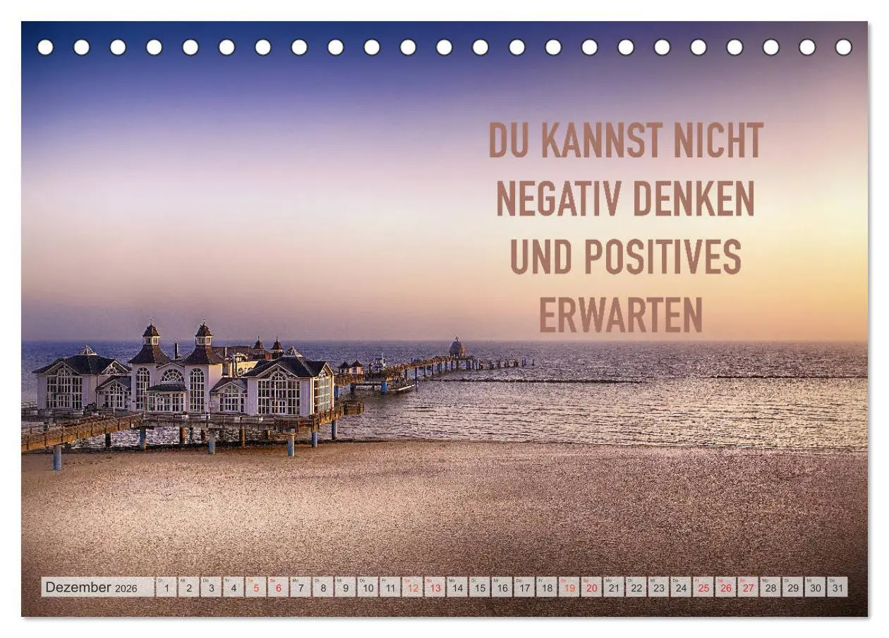 Bild: 9783457691267 | Motivation und Meer (Tischkalender 2026 DIN A5 quer), CALVENDO...
