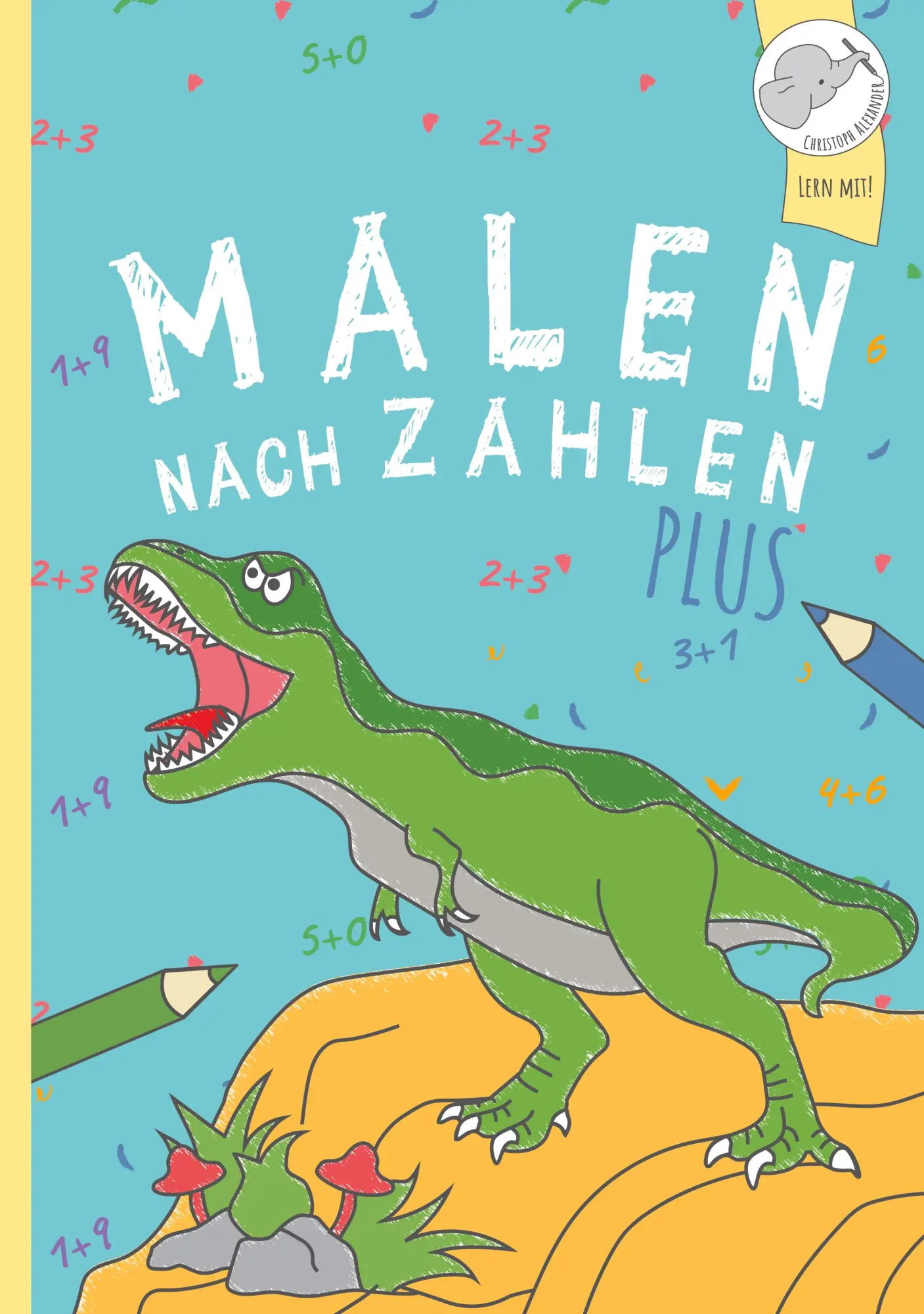 Cover: 9783903941267 | Malen nach Zahlen | Plus-Rechnen mit tollen Dinomotiven trainieren.