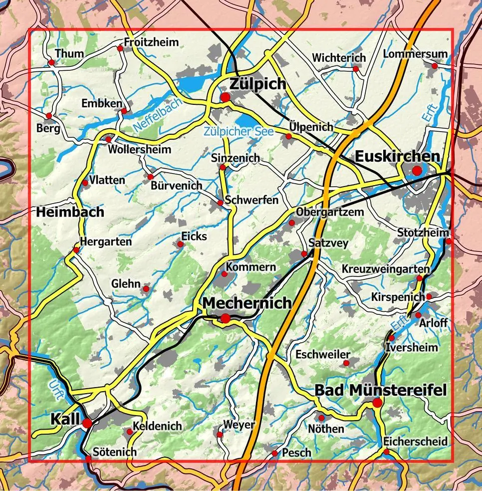 Bild: 9783960991267 | Eifelwandern 4 - Euskirchen, Mechernich 1 : 25 000 | NaturNavi | 1 S.