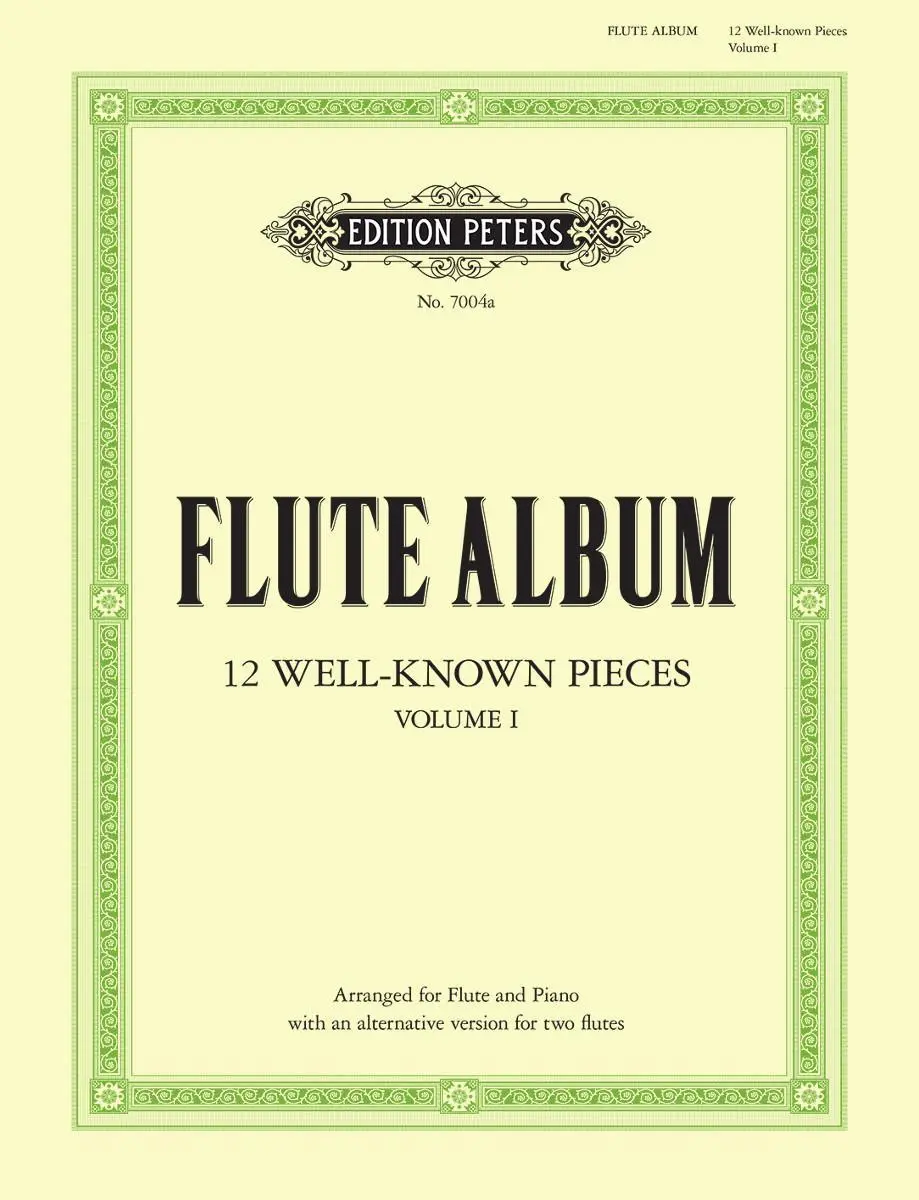 Cover: 9790577081267 | Flute Album -- 12 Well-Known Pieces (Arr. for Flute &amp; Piano or 2...