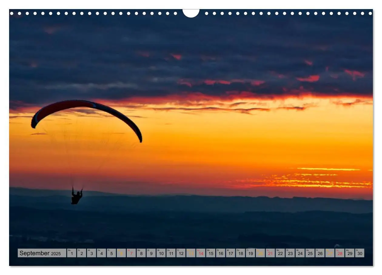 Bild: 9783435591367 | Frei sein - Paragliding (Wandkalender 2025 DIN A3 quer), CALVENDO...