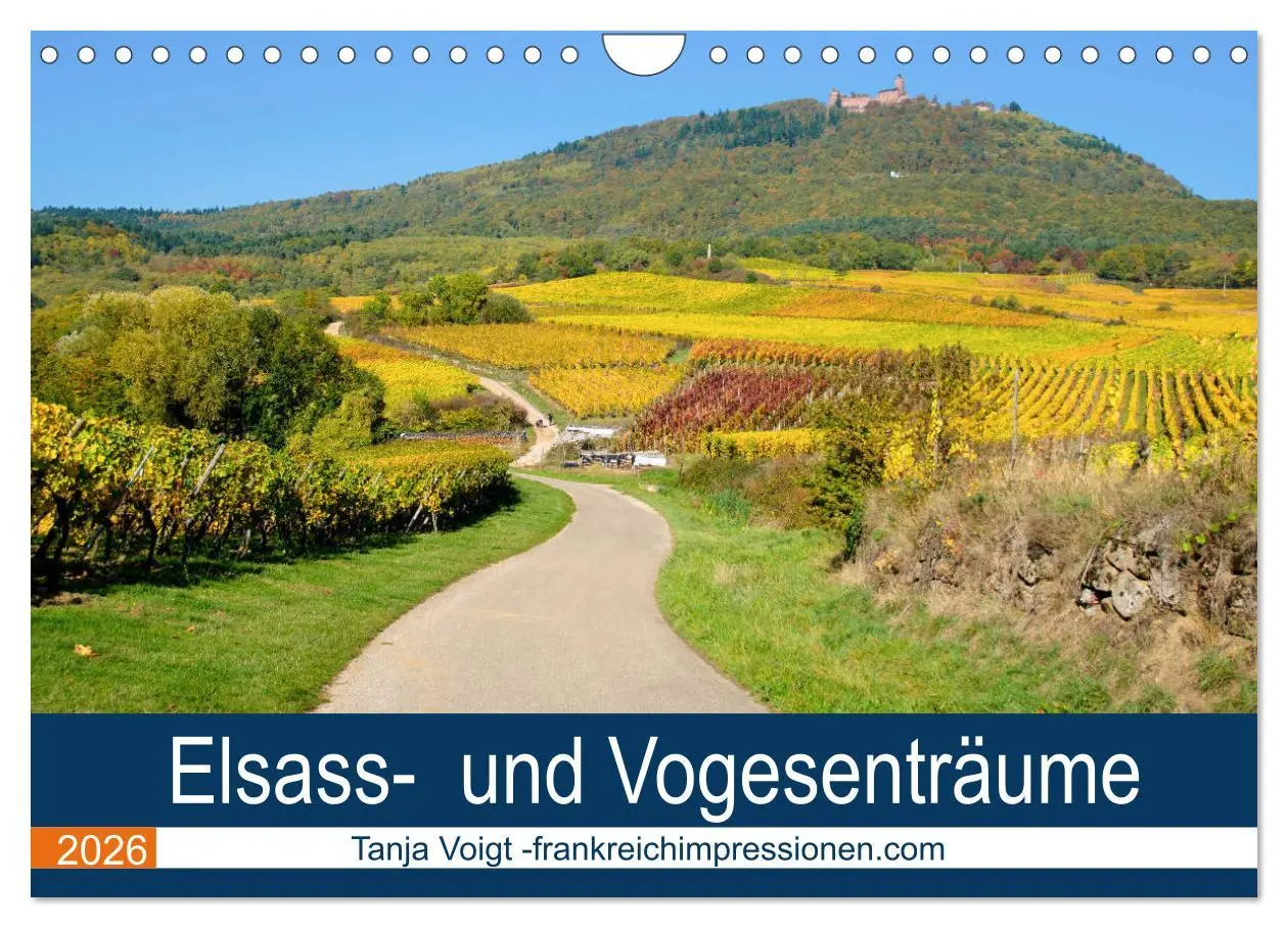 Cover: 9783457821367 | Elsass- und Vogesenträume (Wandkalender 2026 DIN A4 quer), CALVENDO...