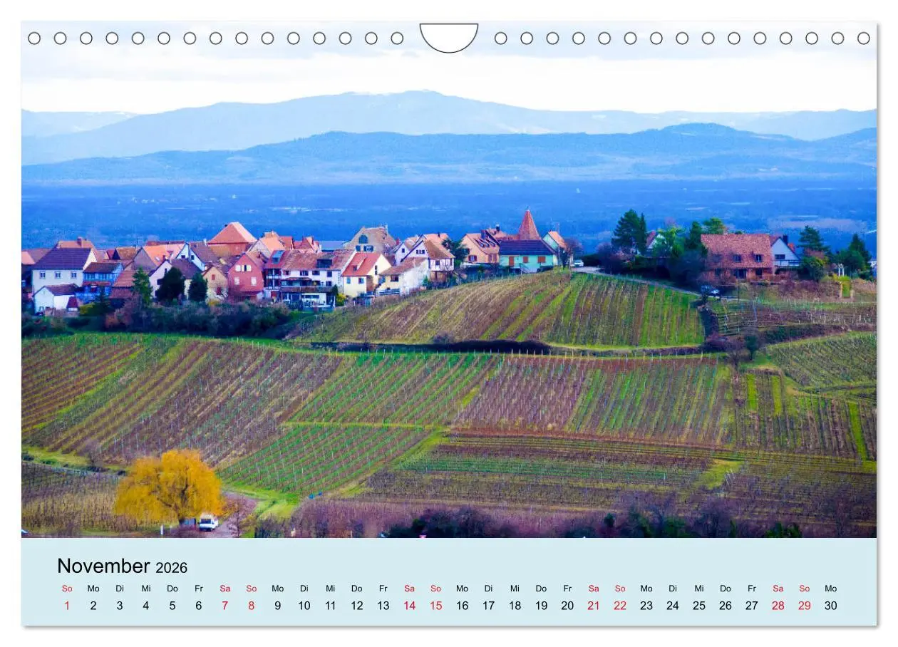 Bild: 9783457821367 | Elsass- und Vogesenträume (Wandkalender 2026 DIN A4 quer), CALVENDO...