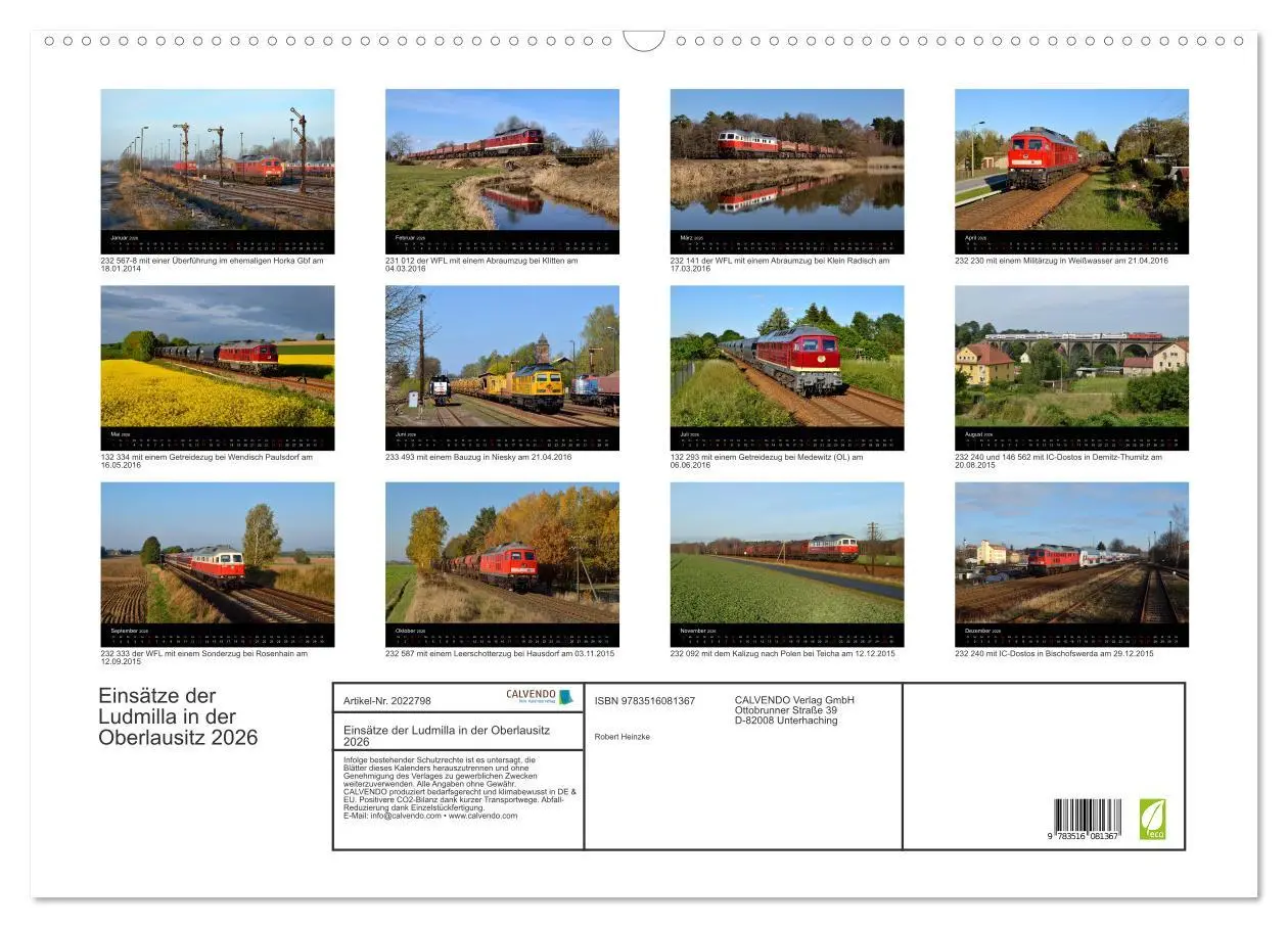Bild: 9783516081367 | Einsätze der Ludmilla in der Oberlausitz 2026 (Wandkalender 2026...