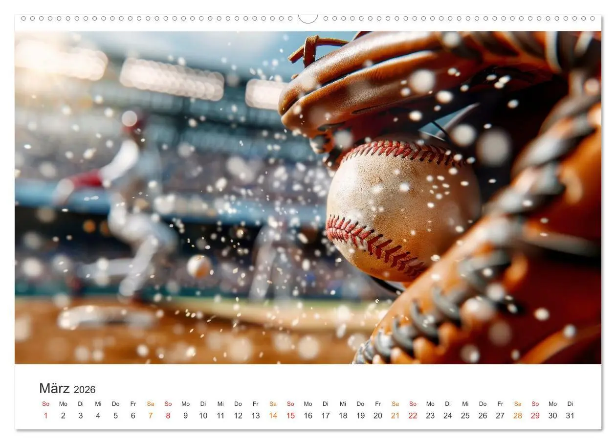 Bild: 9783516601367 | Power Baseball (hochwertiger Premium Wandkalender 2026 DIN A2...