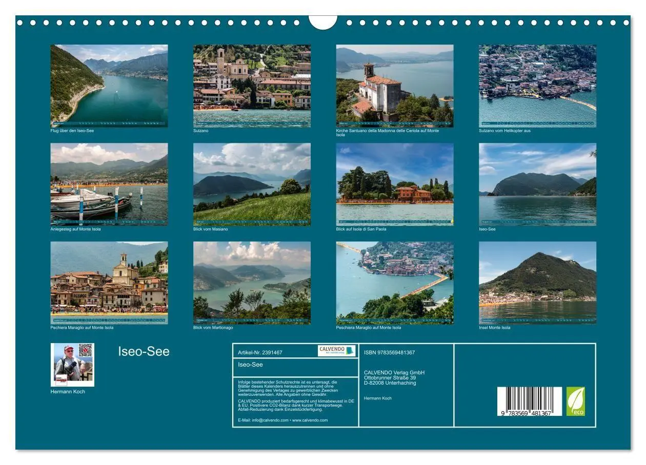 Bild: 9783569481367 | Iseo-See (Wandkalender 2027 DIN A3 quer), CALVENDO Monatskalender