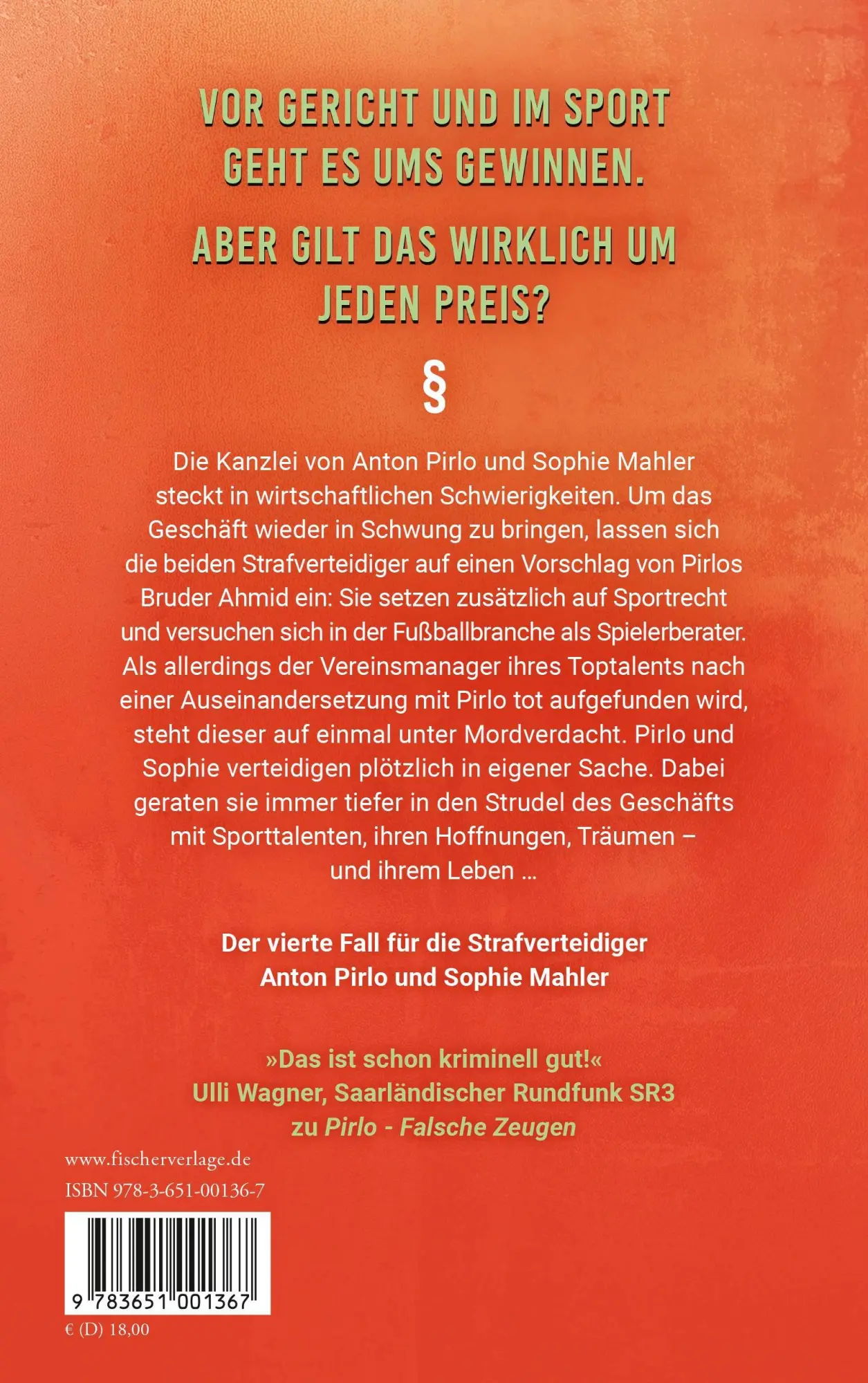 Rückseite: 9783651001367 | Pirlo - Doppeltes Spiel | Ingo Bott | Taschenbuch | 464 S. | Deutsch