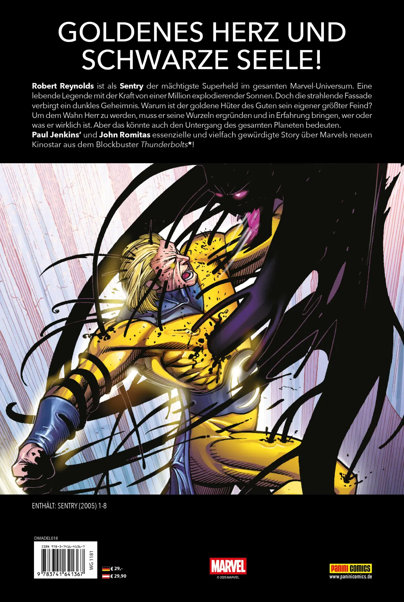 Rückseite: 9783741641367 | Sentry: Die Geburt des Bösen | Paul Jenkins (u. a.) | Buch | 204 S.