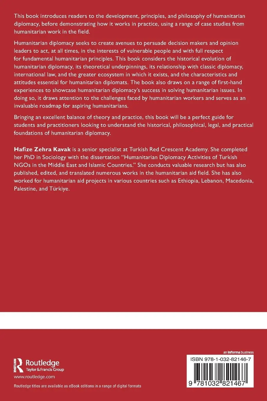 Rückseite: 9781032821467 | Understanding Humanitarian Diplomacy | Principles and Practice | Kavak