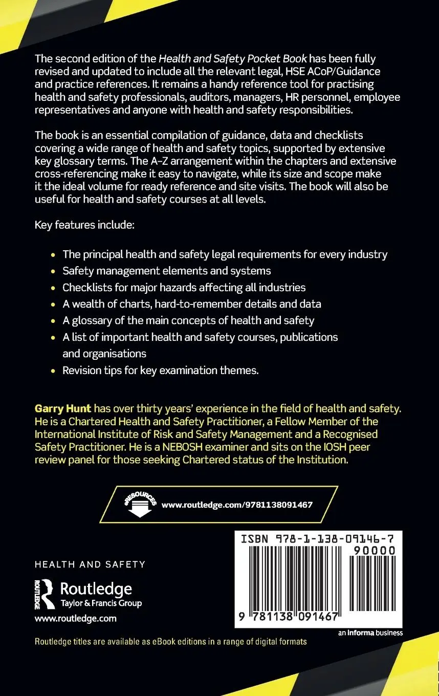 Rückseite: 9781138091467 | Health and Safety Pocket Book | Garry Hunt | Taschenbuch | Englisch