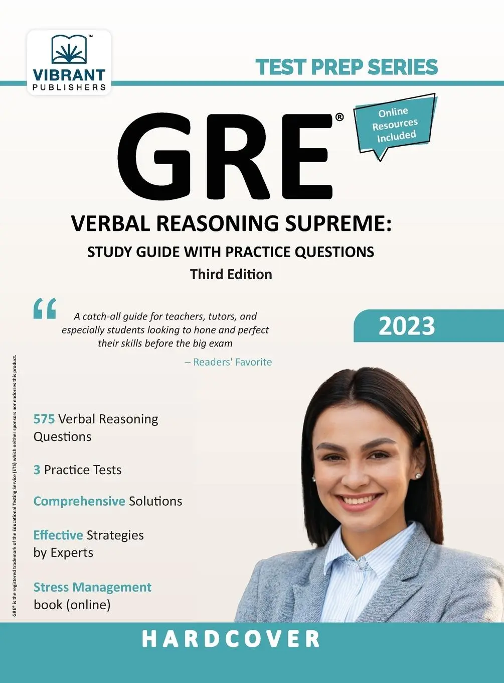 Cover: 9781636511467 | GRE Verbal Reasoning Supreme | Study Guide with Practice Questions