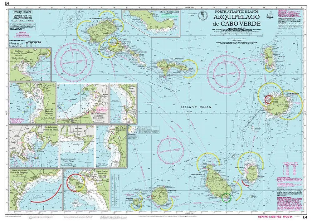 Bild: 9781786791467 | E4 Arquipelago de Cabo Verde | Imray Iolaire | (Land-)Karte | Englisch