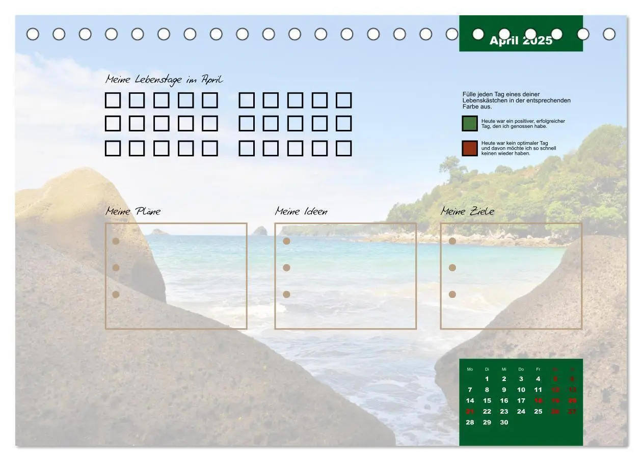 Bild: 9783435031467 | Erlebe mit mir Lebenszeit (Tischkalender 2025 DIN A5 quer),...