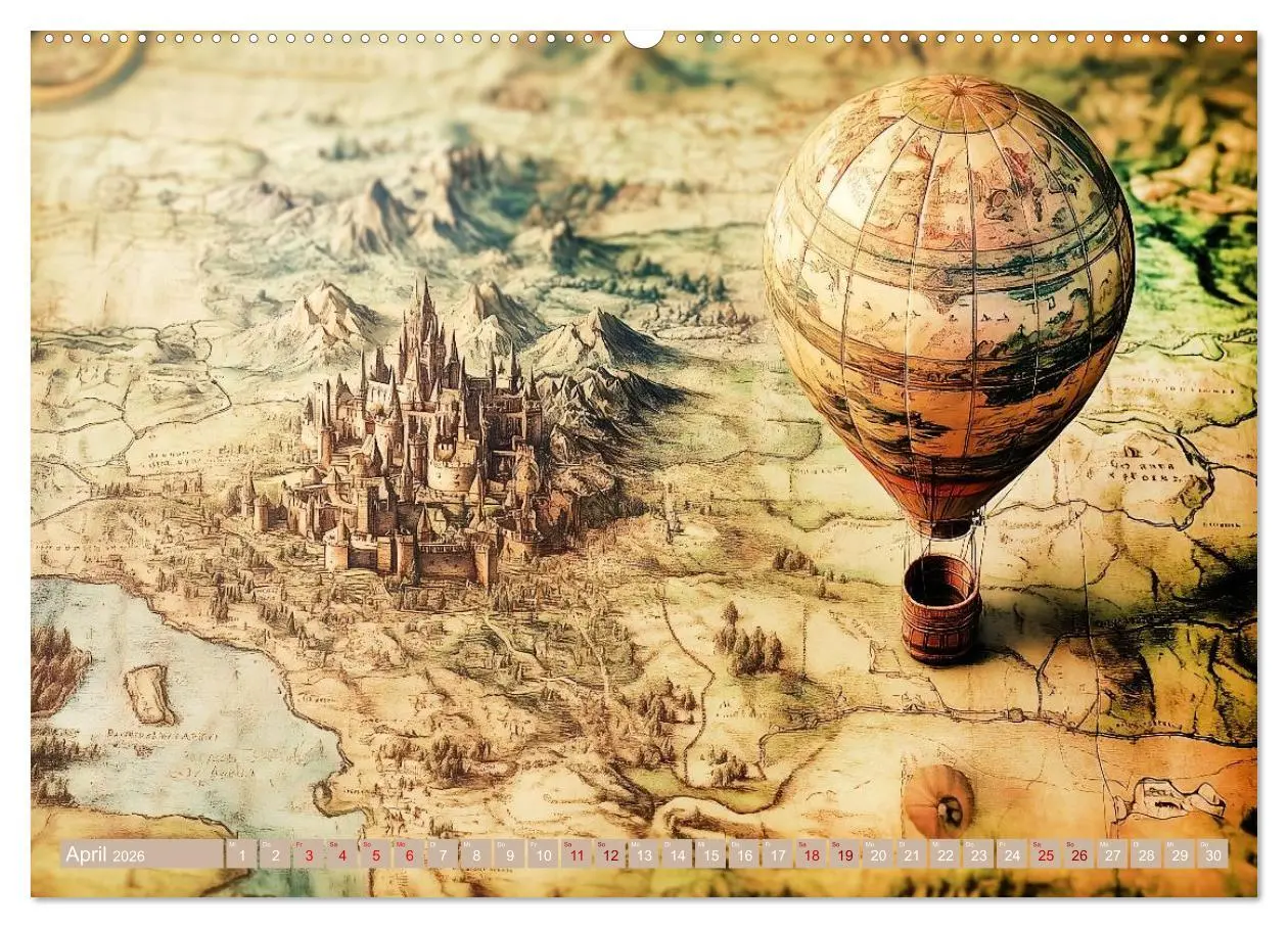 Bild: 9783457361467 | Geheimnisvolle Landkarten (Wandkalender 2026 DIN A2 quer), CALVENDO...