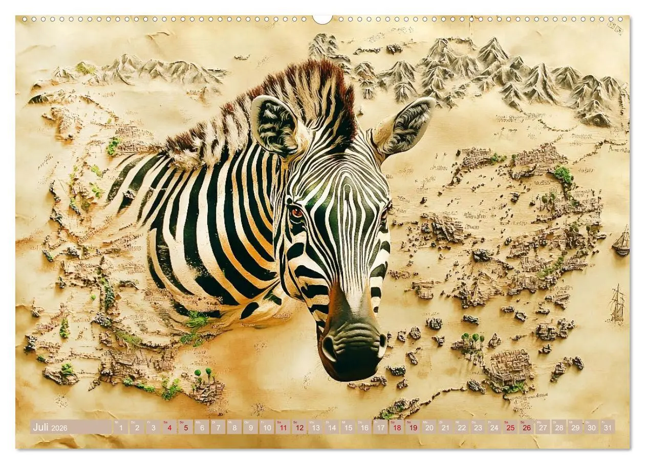 Bild: 9783457361467 | Geheimnisvolle Landkarten (Wandkalender 2026 DIN A2 quer), CALVENDO...