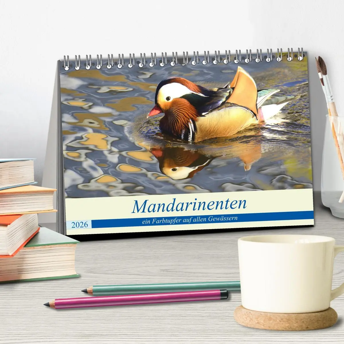 Bild: 9783457671467 | Mandarinenten, ein Farbtupfer auf allen Gewässern. (Tischkalender...