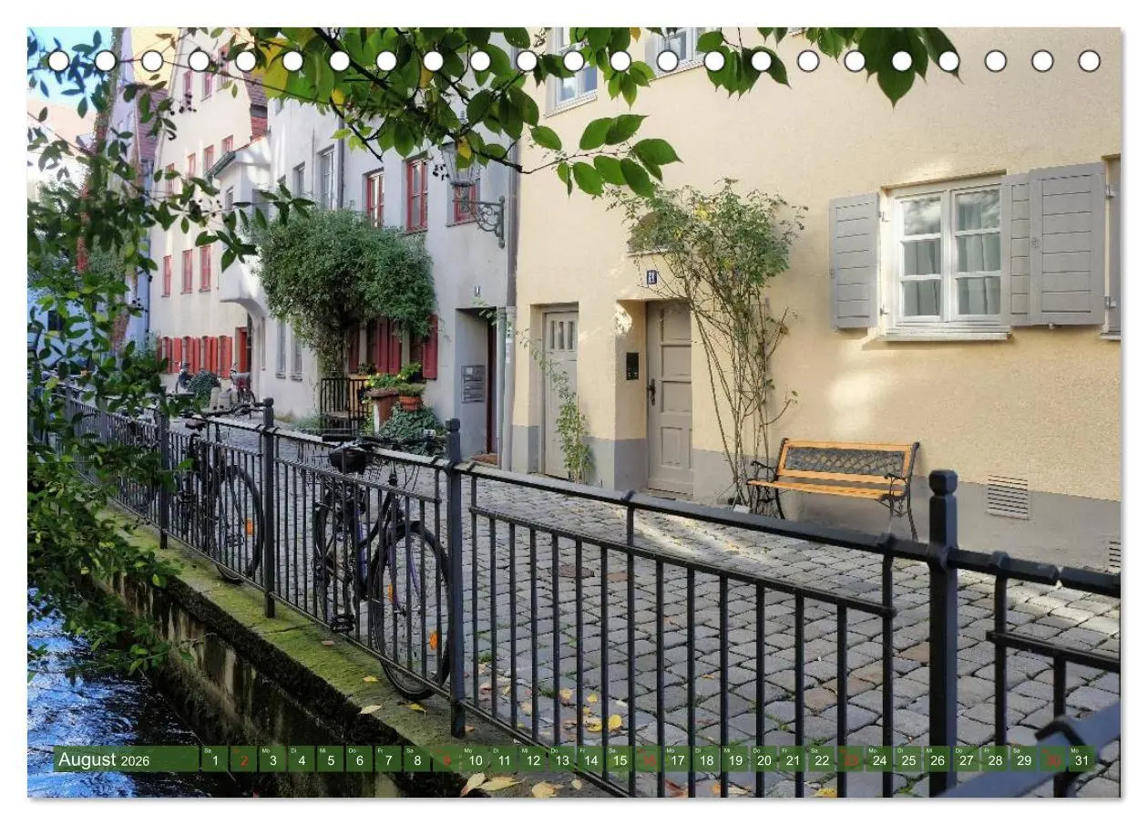 Bild: 9783457741467 | Unterwegs in Augsburg (Tischkalender 2026 DIN A5 quer), CALVENDO...
