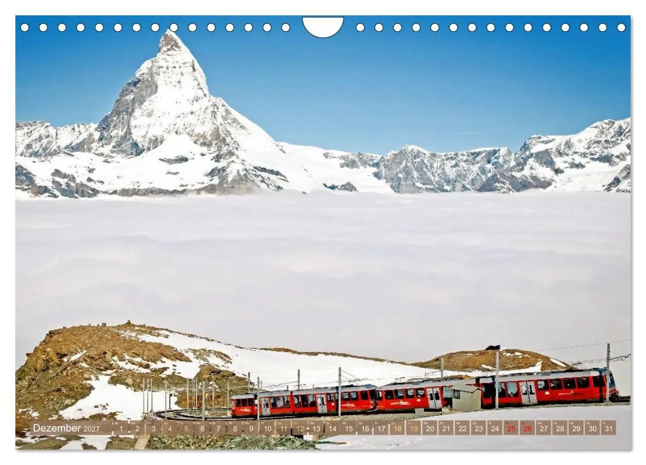 Bild: 9783516901467 | Im Zug durch Schweizer Berge (Wandkalender 2027 DIN A4 quer),...