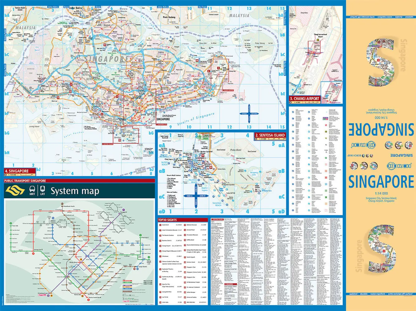 Bild: 9783866091467 | Borch Map Singapore / Singapur | (Land-)Karte | 2 S. | Deutsch | 2017
