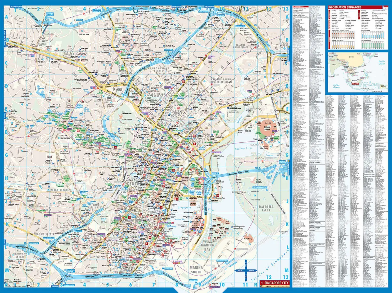 Bild: 9783866091467 | Borch Map Singapore / Singapur | (Land-)Karte | 2 S. | Deutsch | 2017
