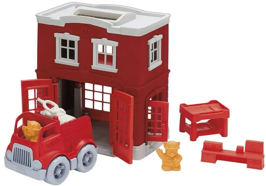 Cover: 816409011567 | Feuerwehrwache Spielset 8 Teile SV | Green Toys Inc | 8601156 | 2021