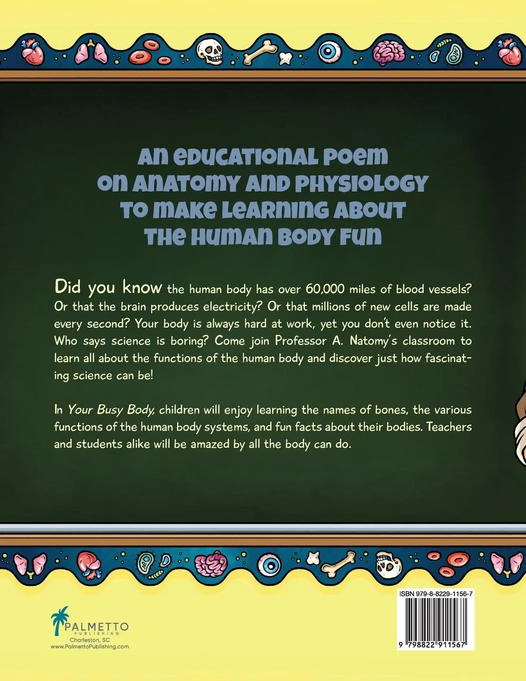 Rückseite: 9798822911567 | Your Busy Body | An Introduction to Anatomy and Physiology | Buch