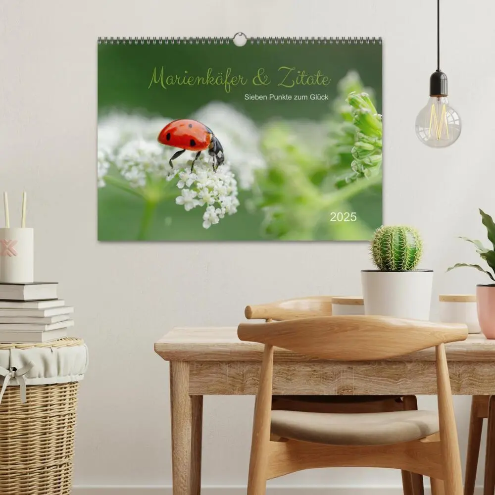 Bild: 9783435011667 | Marienkäfer &amp; Zitate - Sieben Punkte zum Glück (Wandkalender 2025...