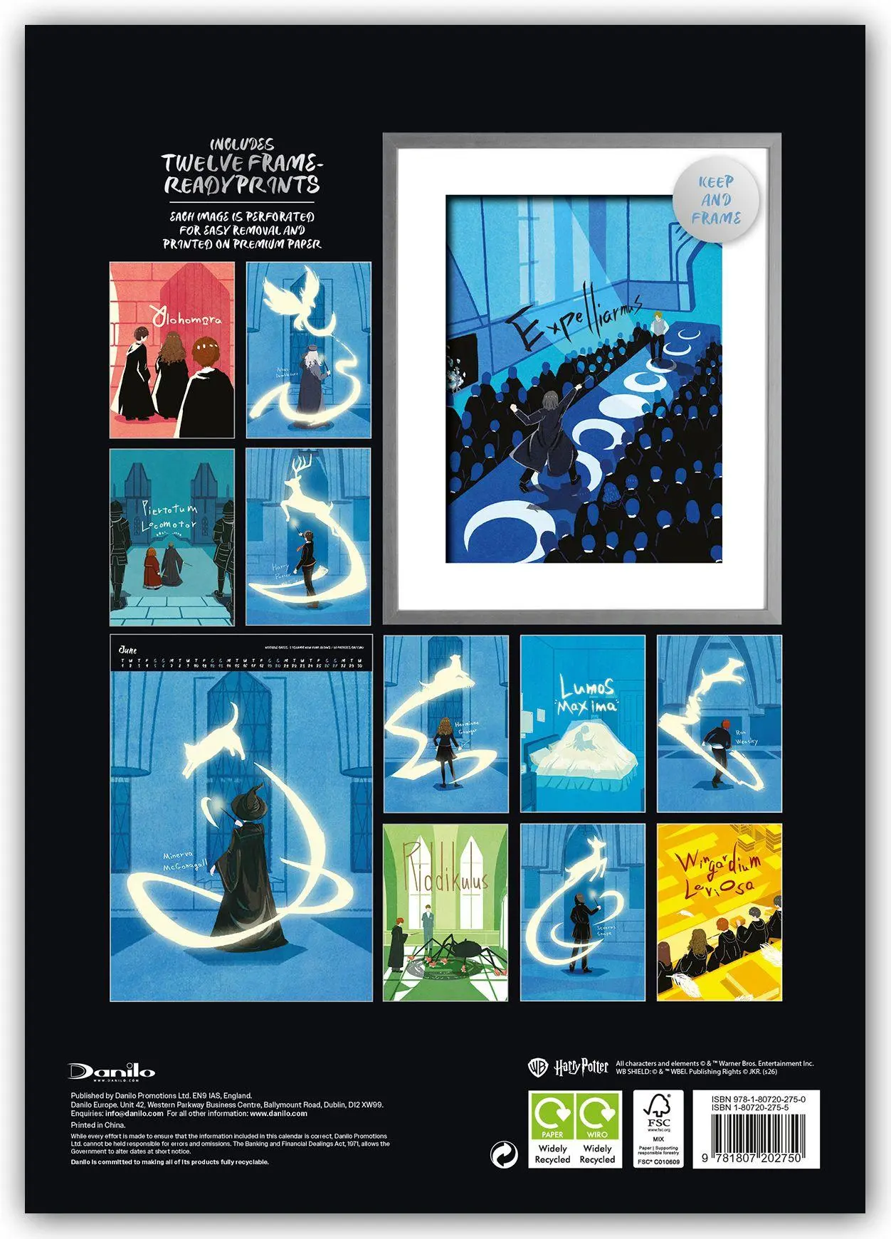 Rückseite: 9783803531667 | Harry Potter - A3-Deluxe Posterkalender 2026 - Wandkalender | Ltd