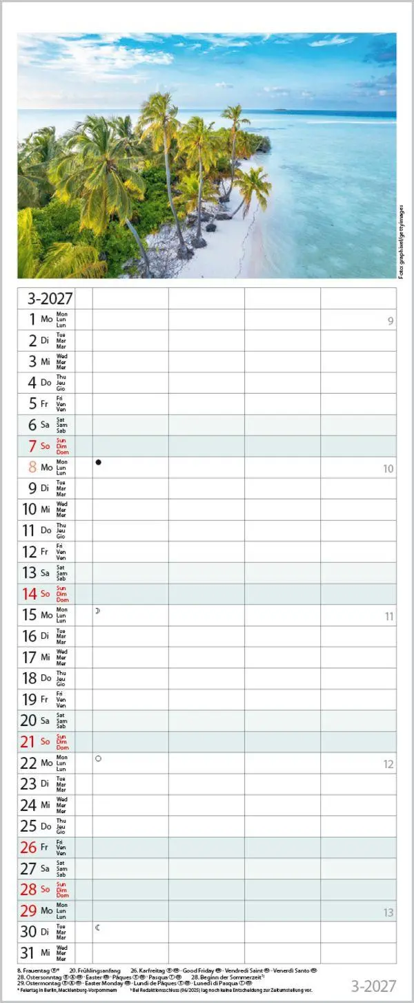 Bild: 9783819301667 | Familienplaner Maritim 2027 | Verlag Korsch | Kalender | Spiralbindung