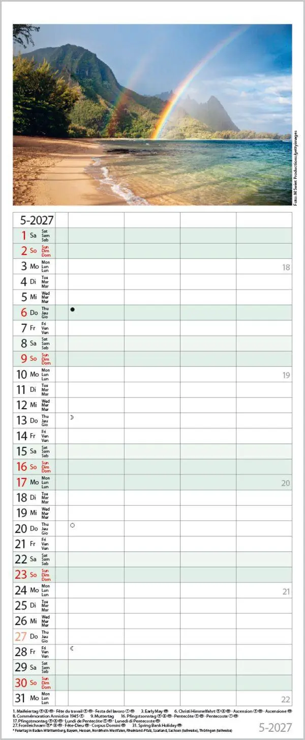 Bild: 9783819301667 | Familienplaner Maritim 2027 | Verlag Korsch | Kalender | Spiralbindung