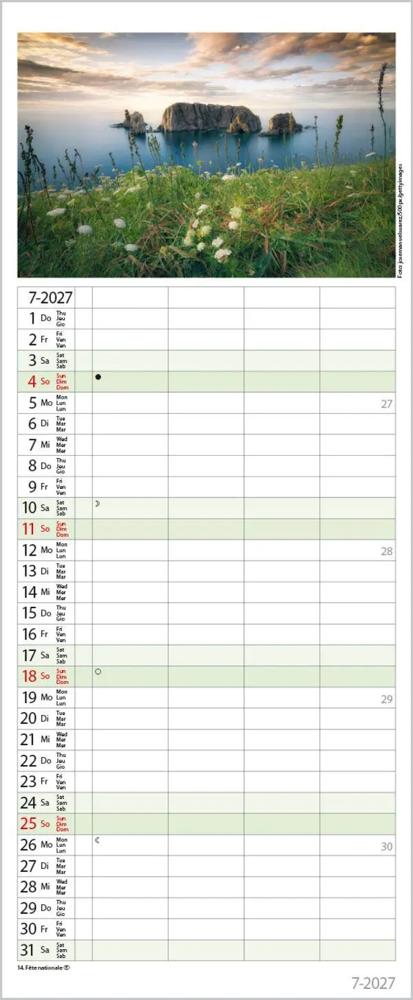 Bild: 9783819301667 | Familienplaner Maritim 2027 | Verlag Korsch | Kalender | Spiralbindung