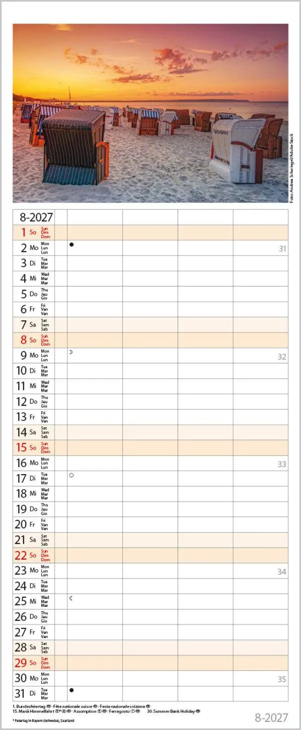 Bild: 9783819301667 | Familienplaner Maritim 2027 | Verlag Korsch | Kalender | Spiralbindung