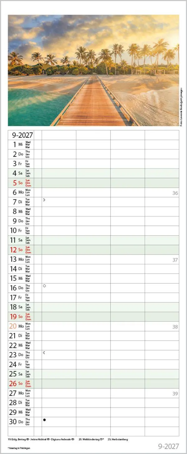 Bild: 9783819301667 | Familienplaner Maritim 2027 | Verlag Korsch | Kalender | Spiralbindung