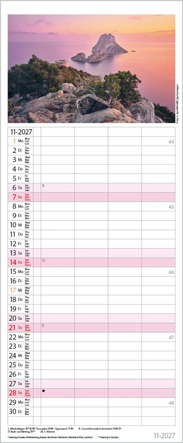 Bild: 9783819301667 | Familienplaner Maritim 2027 | Verlag Korsch | Kalender | Spiralbindung